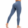 Legging de sport femme taille M bleu extensible taille haute coupe ajustée
