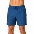 Short de bain homme XL bleu en polyester à taille élastique avec cordon
